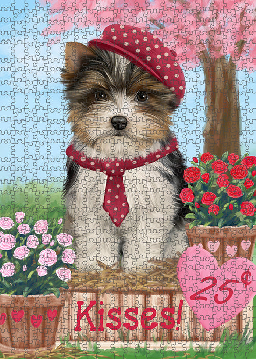 Rosie 25 Cent Kisses Biewer Terrier Dog Puzzle with Photo Tin PUZL91920