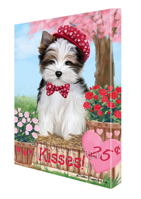 Rosie 25 Cent Kisses Biewer Terrier Dog Canvas Print Wall Art Décor CVS125594