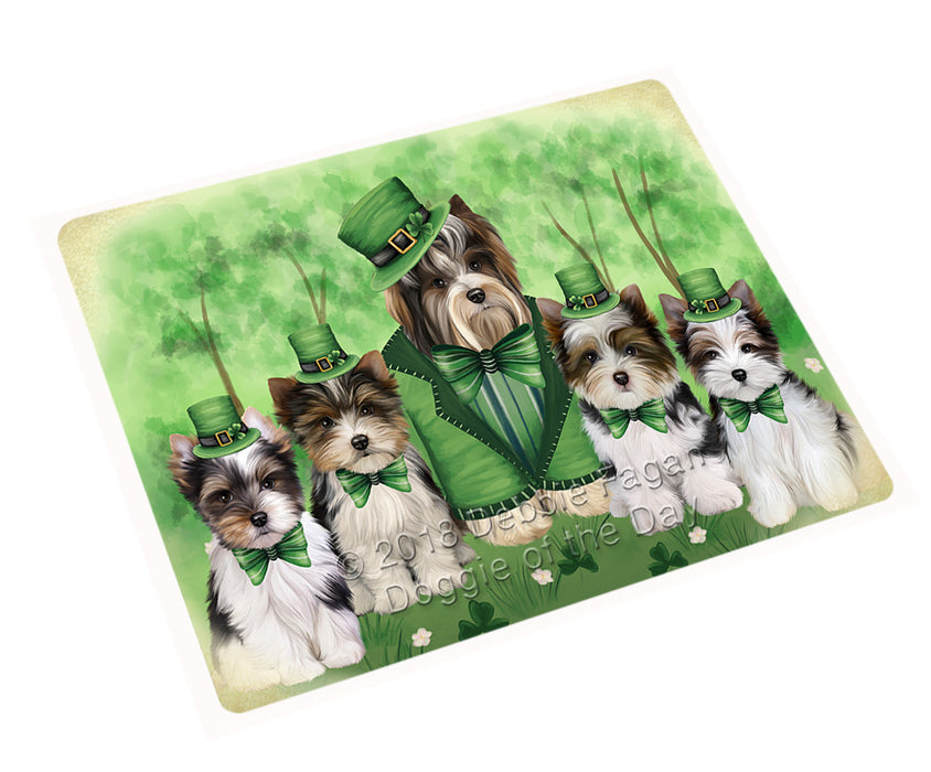 St. Patricks Day Irish Portrait Biewer Terrier Dogs Refrigerator / Dishwasher Magnet RMAG104310