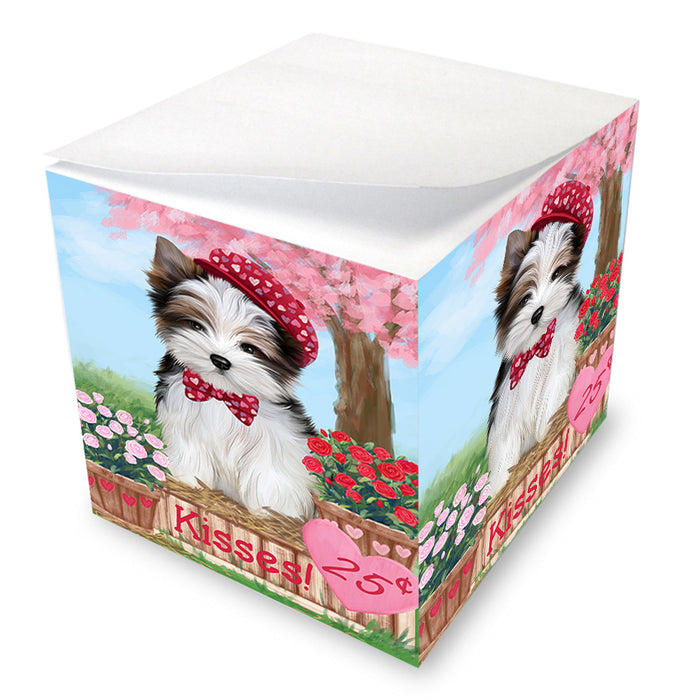 Rosie 25 Cent Kisses Biewer Terrier Dog Note Cube NOC54002