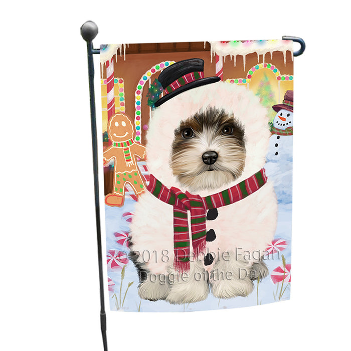 Christmas Gingerbread House Candyfest Biewer Terrier Dog Garden Flag GFLG56736