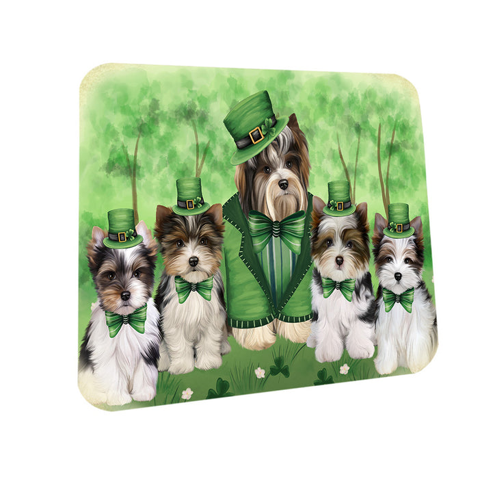 St. Patricks Day Irish Portrait Biewer Terrier Dogs Coasters Set of 4 CST56941