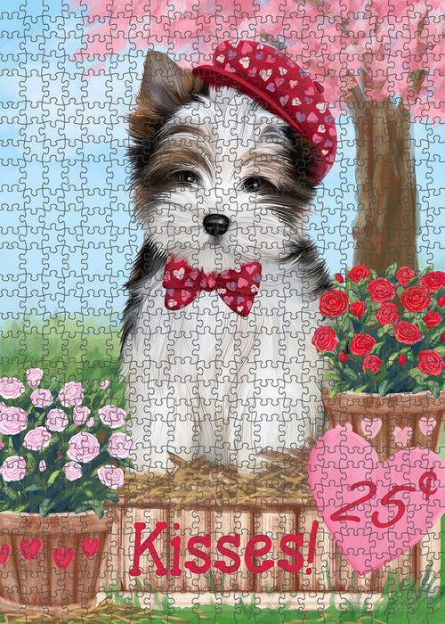 Rosie 25 Cent Kisses Biewer Terrier Dog Puzzle with Photo Tin PUZL91924