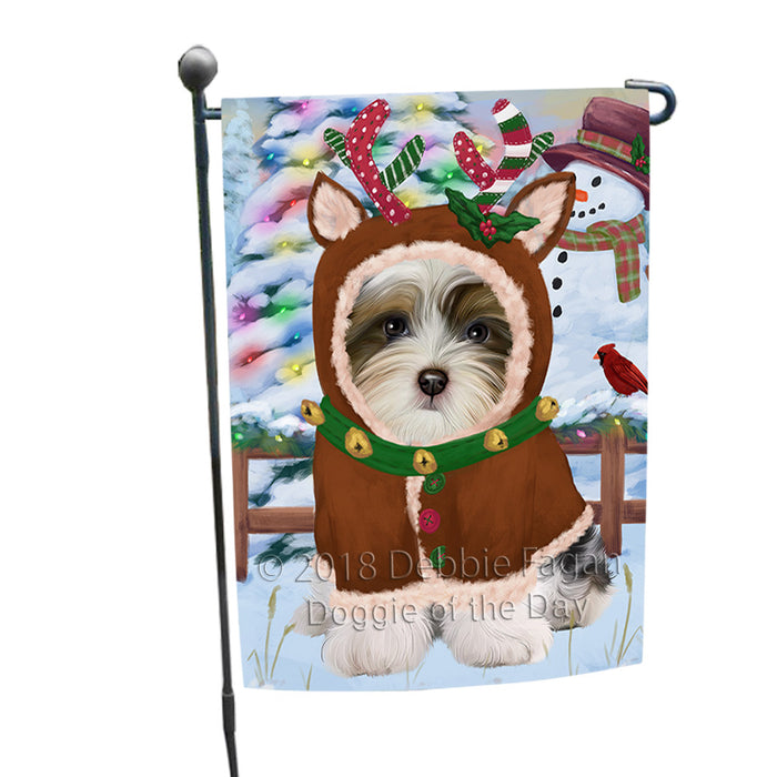Christmas Gingerbread House Candyfest Biewer Terrier Dog Garden Flag GFLG56737