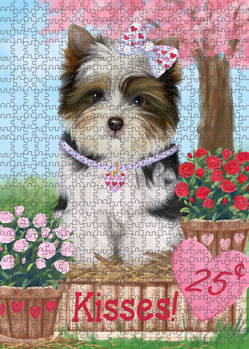 Rosie 25 Cent Kisses Biewer Terrier Dog Puzzle with Photo Tin PUZL91928