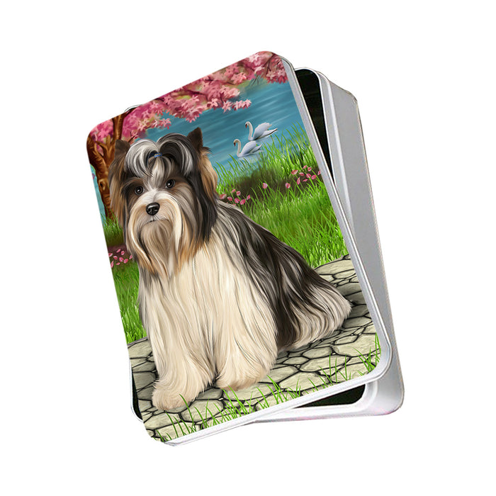 Biewer Terrier Dog Photo Storage Tin PITN51736
