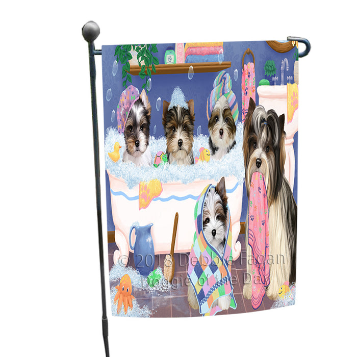 Rub A Dub Dogs In A Tub Biewer Terriers Dog Garden Flag GFLG57394