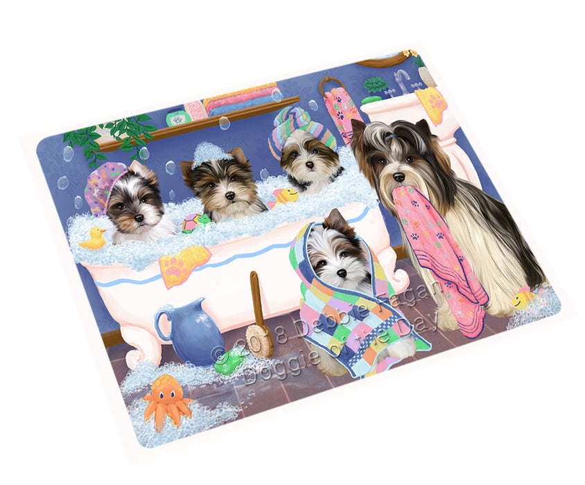 Rub A Dub Dogs In A Tub Biewer Terriers Dog Magnet MAG75435 (Small 5.5" x 4.25")