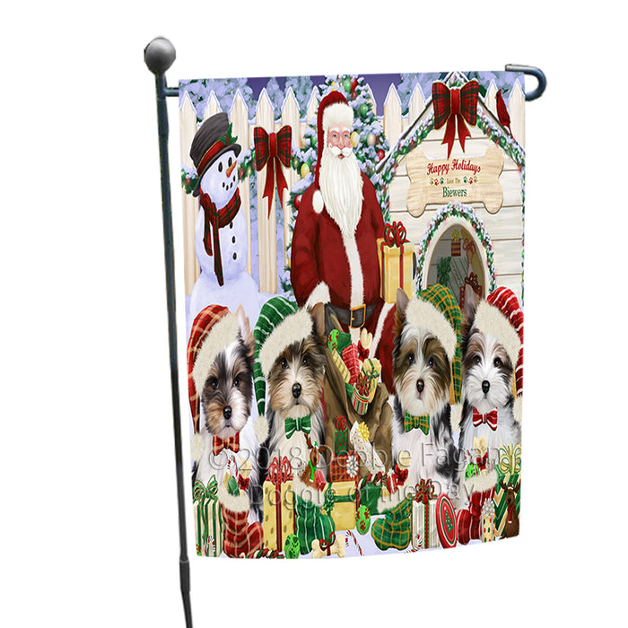 Christmas Dog House Biewer Terriers Dog Garden Flag GFLG52542