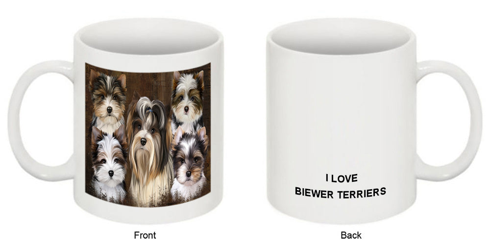 Rustic 5 Biewer Terrier Dog Coffee Mug MUG49525