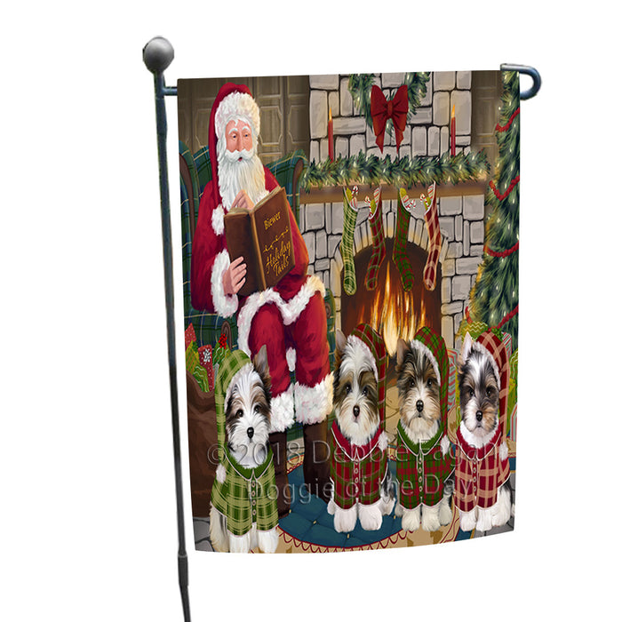 Christmas Cozy Holiday Tails Biewer Terriers Dog Garden Flag GFLG55395