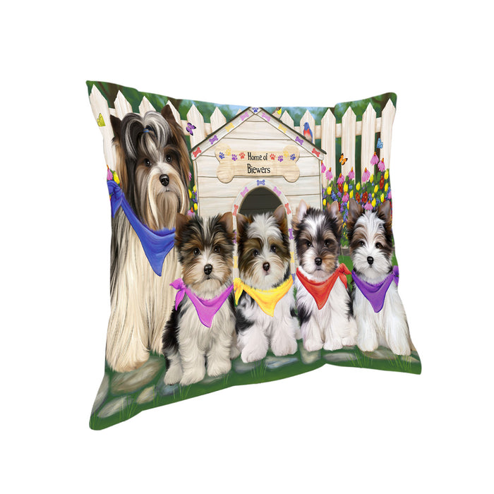Spring Dog House Biewer Terriers Dog Pillow PIL64960