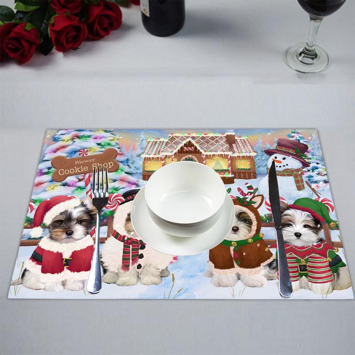 Holiday Gingerbread Cookie Biewer Dogs Placemat