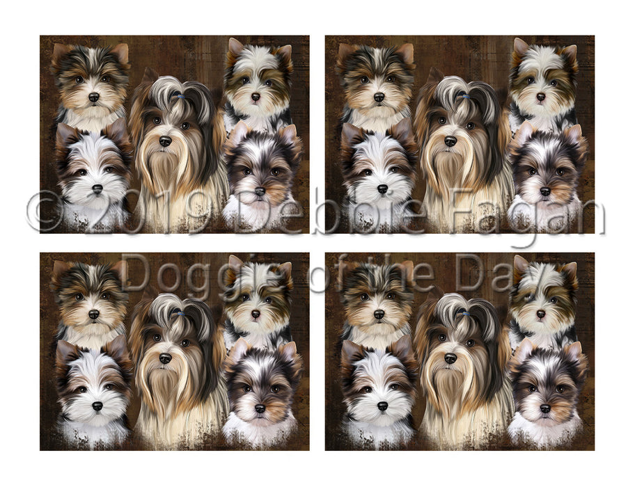 Rustic Biewer Dogs Placemat