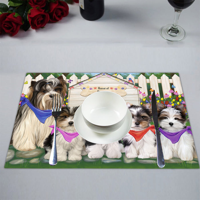 Spring Dog House Biewer Dogs Placemat