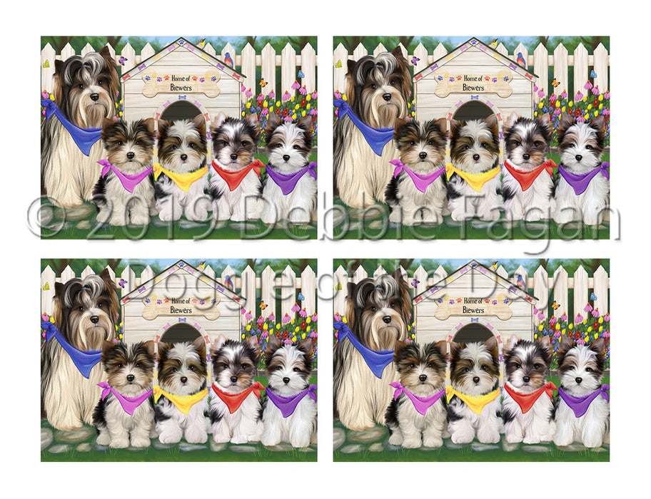 Spring Dog House Biewer Dogs Placemat