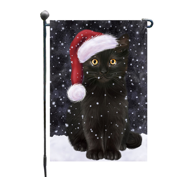 Christmas Let it Snow Black Cat Garden Flags Outdoor Decor for Homes and Gardens Double Sided Garden Yard Spring Decorative Vertical Home Flags Garden Porch Lawn Flag for Decorations GFLG68766