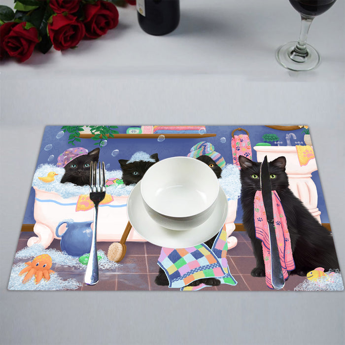 Rub A Dub Dogs In A Tub Black Cats Placemat