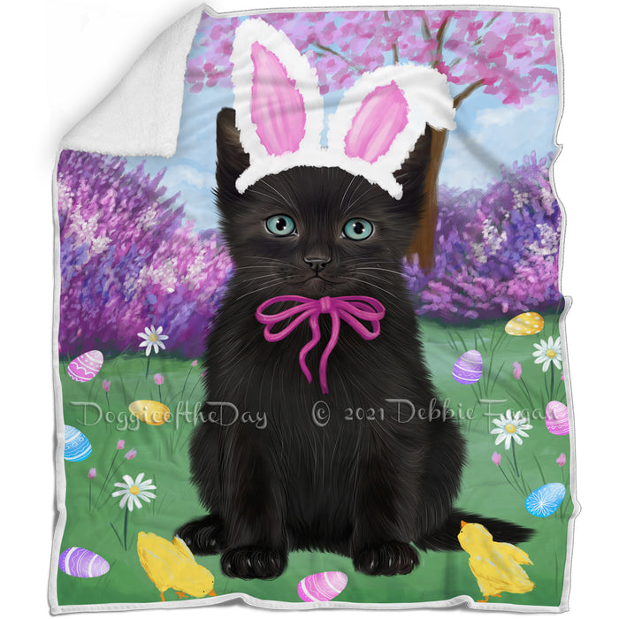 Easter Holiday Black Cat Blanket BLNKT131628