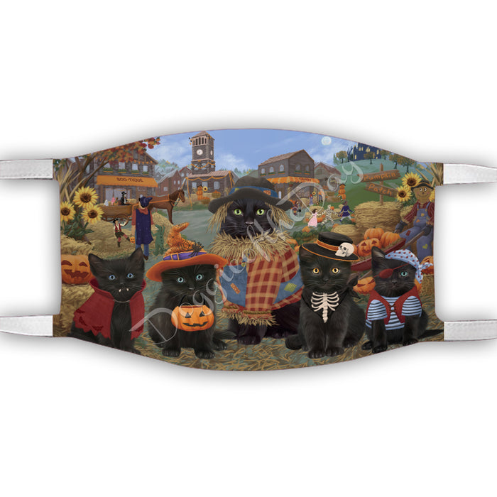 Halloween 'Round Town Black Cats Face Mask FM49931