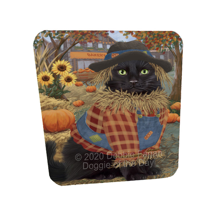 Halloween 'Round Town Black Cats Coasters Set of 4 CSTA57841