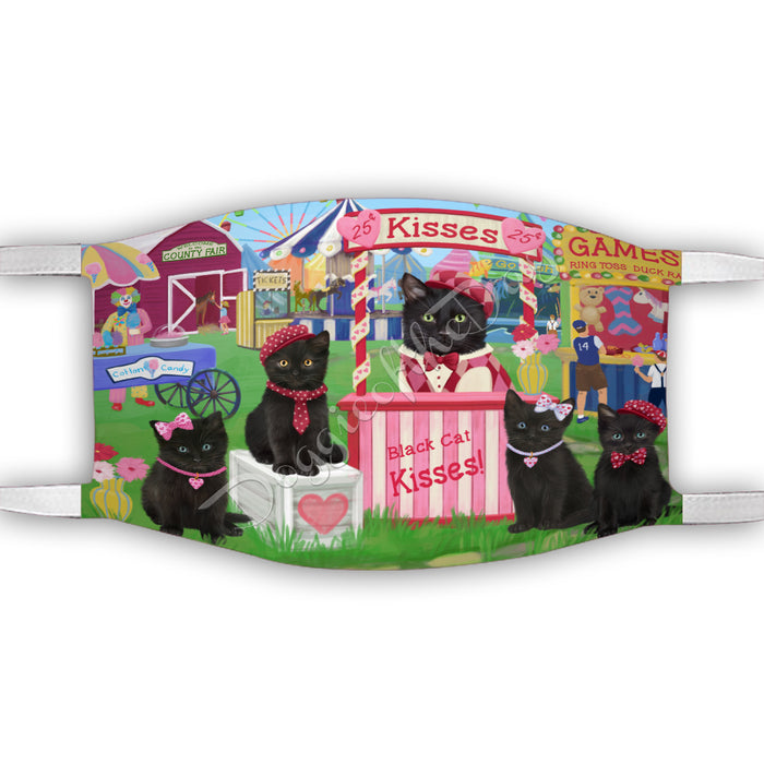 Carnival Kissing Booth Black Cats Face Mask FM48022