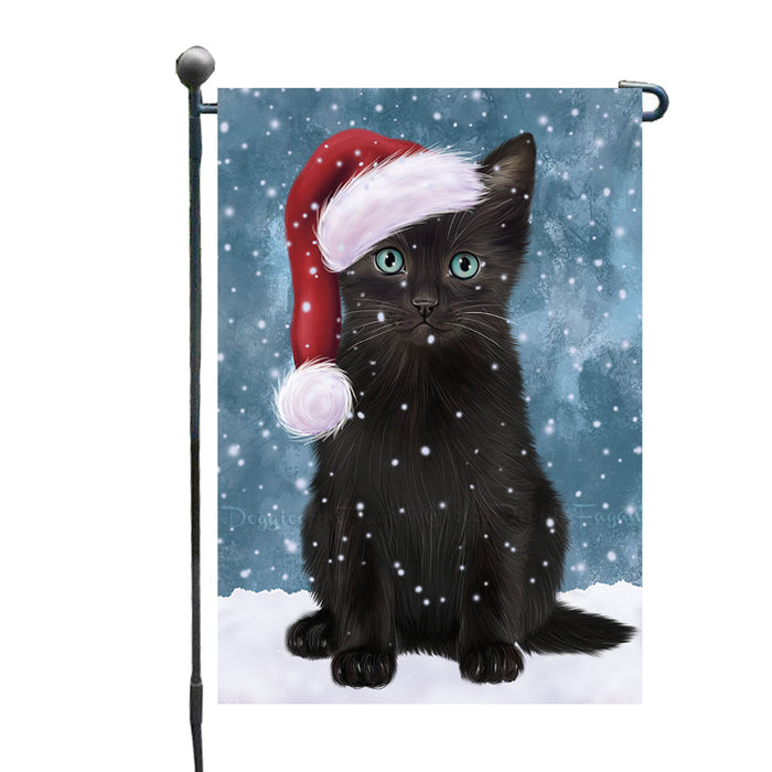 Christmas Let it Snow Black Cat Garden Flags Outdoor Decor for Homes and Gardens Double Sided Garden Yard Spring Decorative Vertical Home Flags Garden Porch Lawn Flag for Decorations GFLG68769