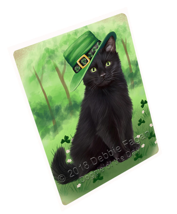 St. Patricks Day Irish Portrait Black Cat Refrigerator / Dishwasher Magnet RMAG104322
