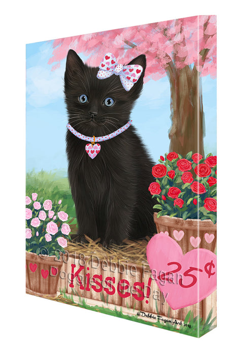 Rosie 25 Cent Kisses Black Cat Canvas Print Wall Art Décor CVS125612
