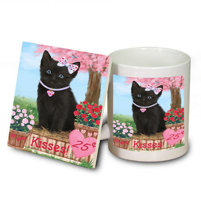 Rosie 25 Cent Kisses Black Cat Mug and Coaster Set MUC55924
