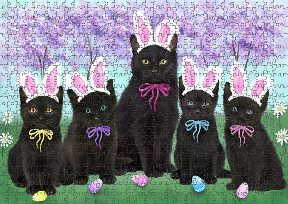 Easter Holiday Black Cats Puzzle with Photo Tin PUZL95844