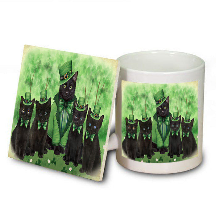 St. Patricks Day Irish Portrait Black Cats Mug and Coaster Set MUC56978
