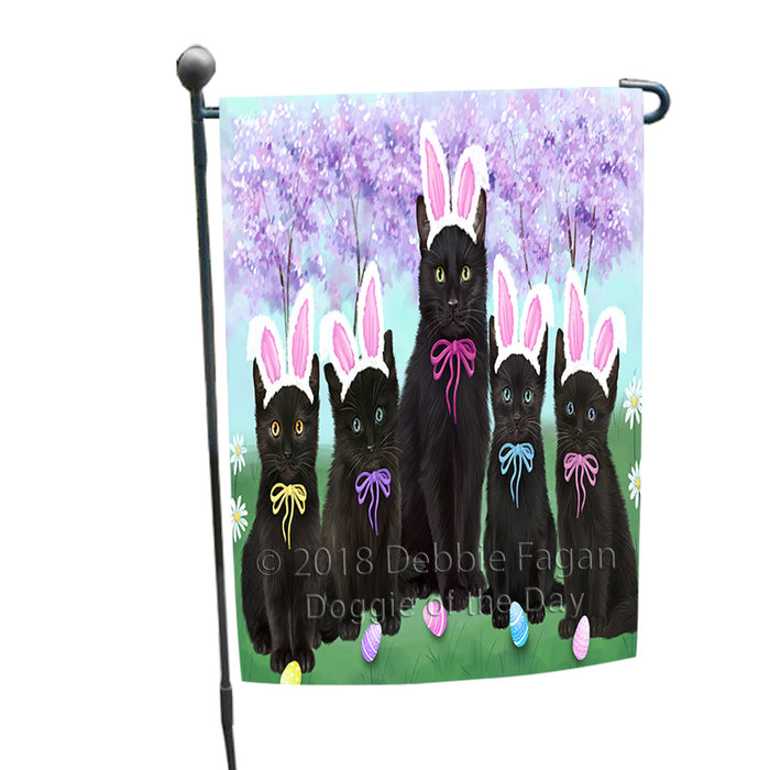 Easter Holiday Black Cats Garden Flag GFLG57539