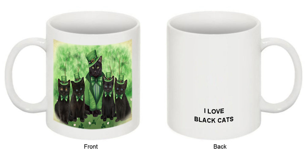 St. Patricks Day Irish Portrait Black Cats Coffee Mug MUG52384