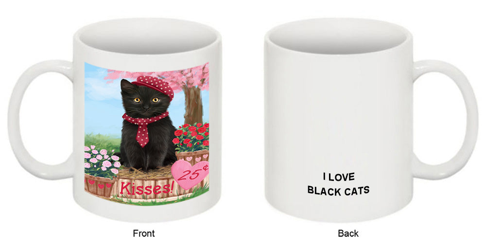 Rosie 25 Cent Kisses Black Cat Coffee Mug MUG51331