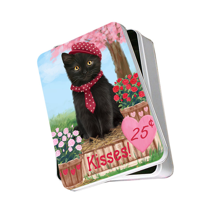 Rosie 25 Cent Kisses Black Cat Photo Storage Tin PITN55876