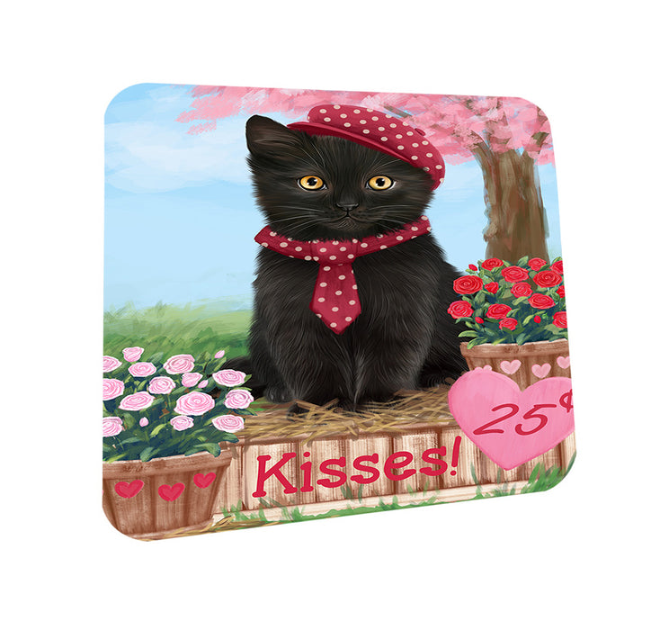 Rosie 25 Cent Kisses Black Cat Coasters Set of 4 CST55891
