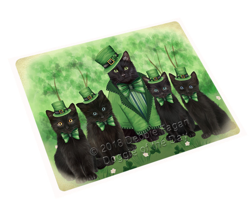 St. Patricks Day Irish Portrait Black Cats Cutting Board C77223