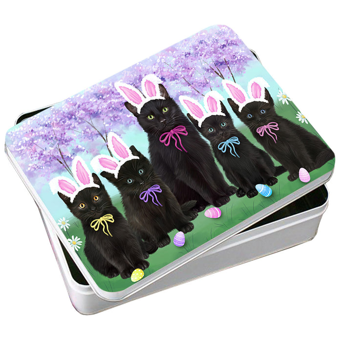 Easter Holiday Black Cats Photo Storage Tin PITN56825