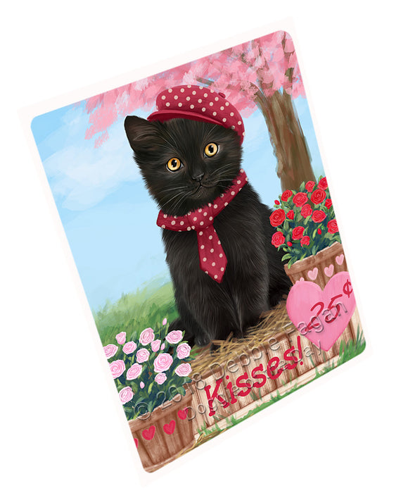 Rosie 25 Cent Kisses Black Cat Magnet MAG72936 (Small 5.5" x 4.25")