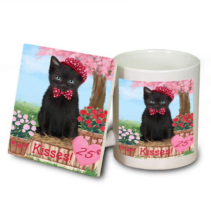 Rosie 25 Cent Kisses Black Cat Mug and Coaster Set MUC55926