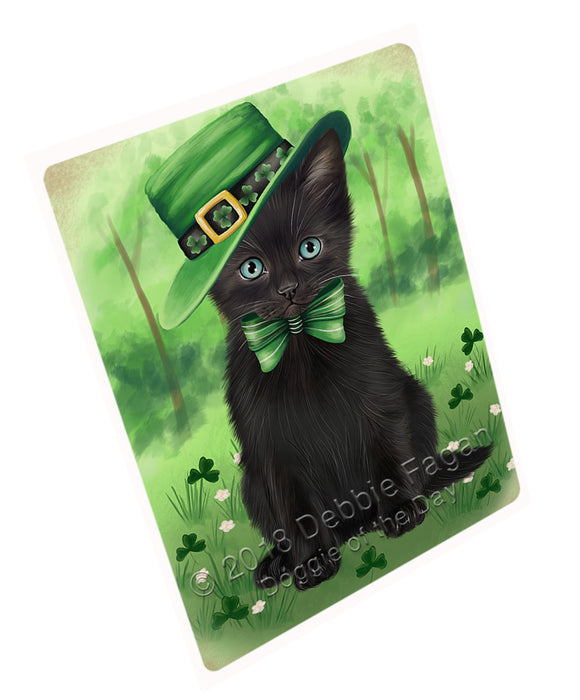 St. Patricks Day Irish Portrait Black Cat Cutting Board C77226