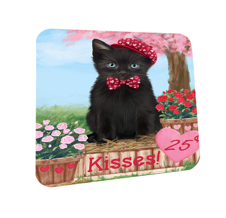 Rosie 25 Cent Kisses Black Cat Coasters Set of 4 CST55892