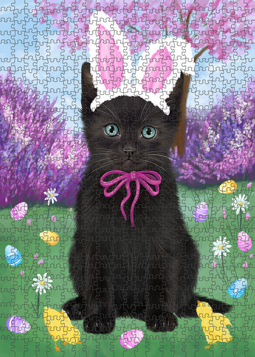 Easter Holiday Black Cat Puzzle with Photo Tin PUZL95848