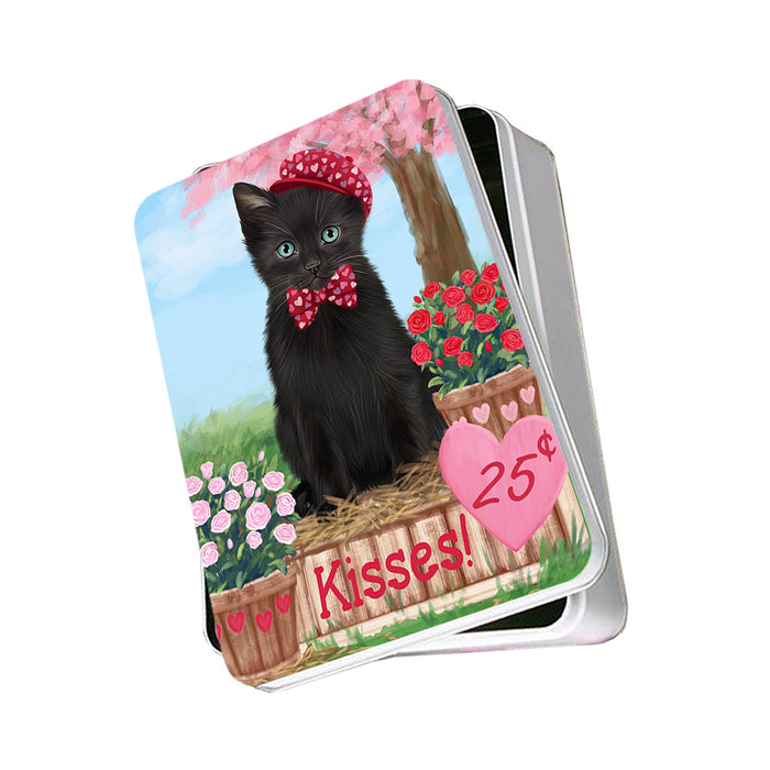 Rosie 25 Cent Kisses Black Cat Photo Storage Tin PITN55877