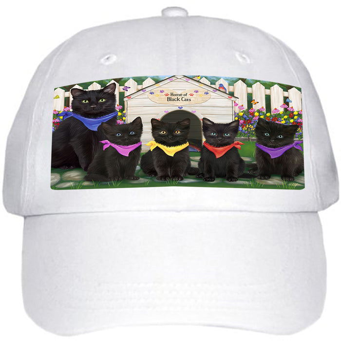 Spring Dog House Black Cats Ball Hat Cap HAT60339