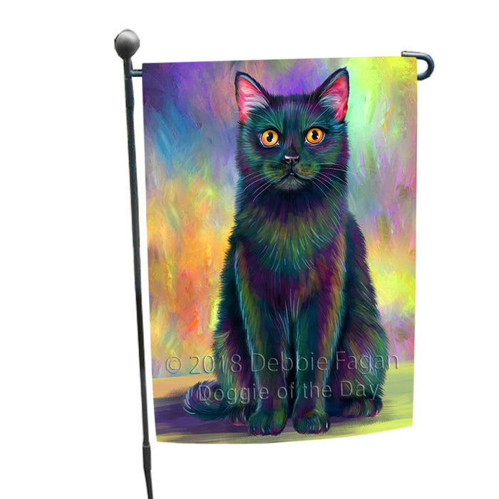 Paradise Wave Black Cat Garden Flag GFLG56607