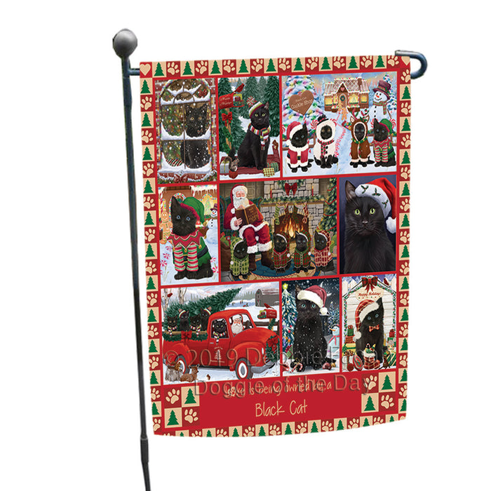 Love is Being Owned Christmas Black Cats Garden Flag GFLG65874