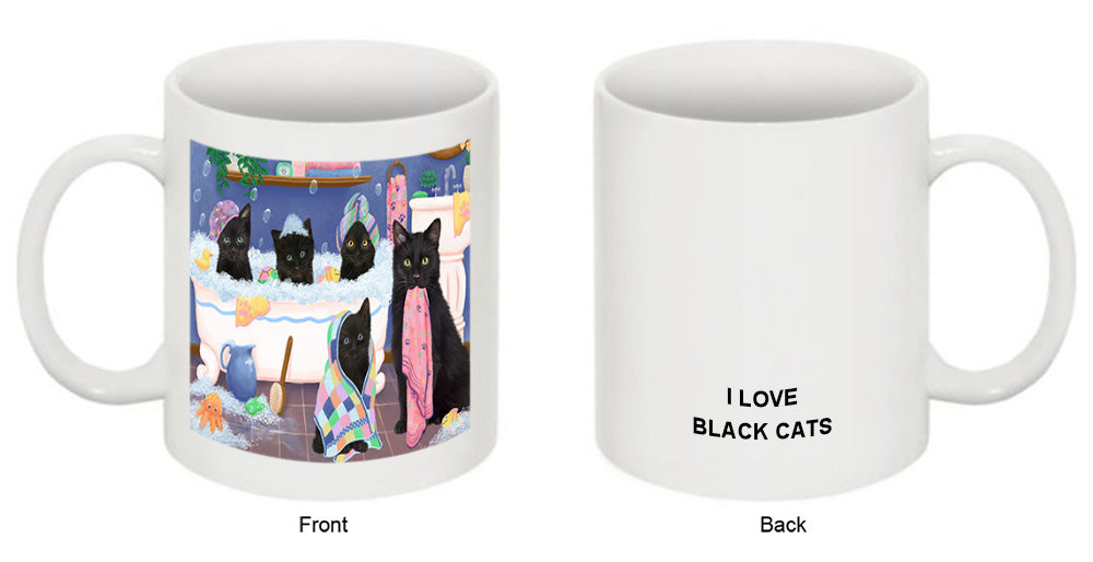 Rub A Dub Dogs In A Tub Black Cats Coffee Mug MUG52165