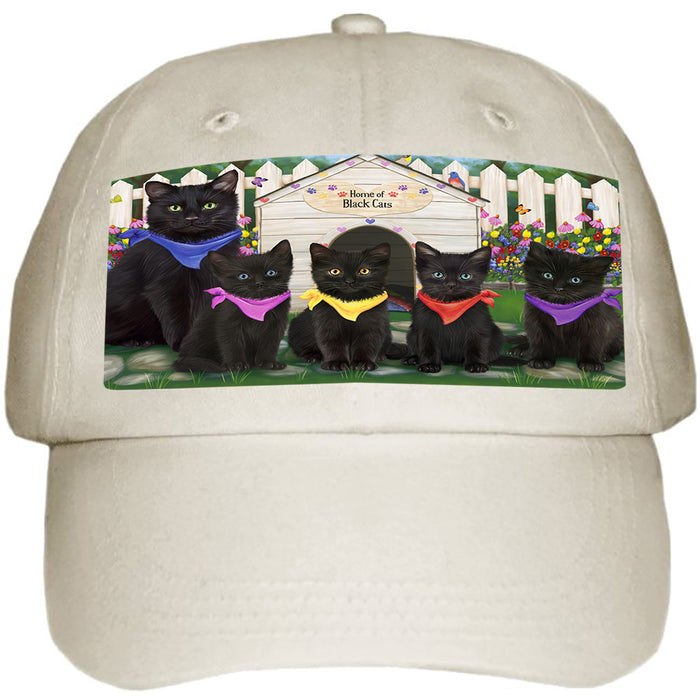 Spring Dog House Black Cats Ball Hat Cap HAT60339